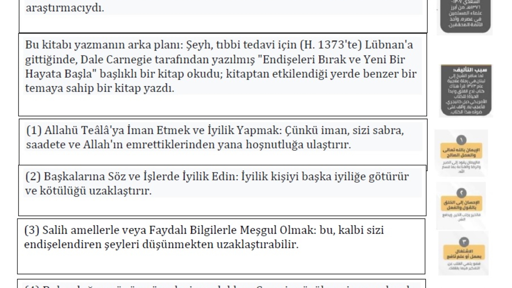 Mutlu bir hayat kitabından özet başlıklar