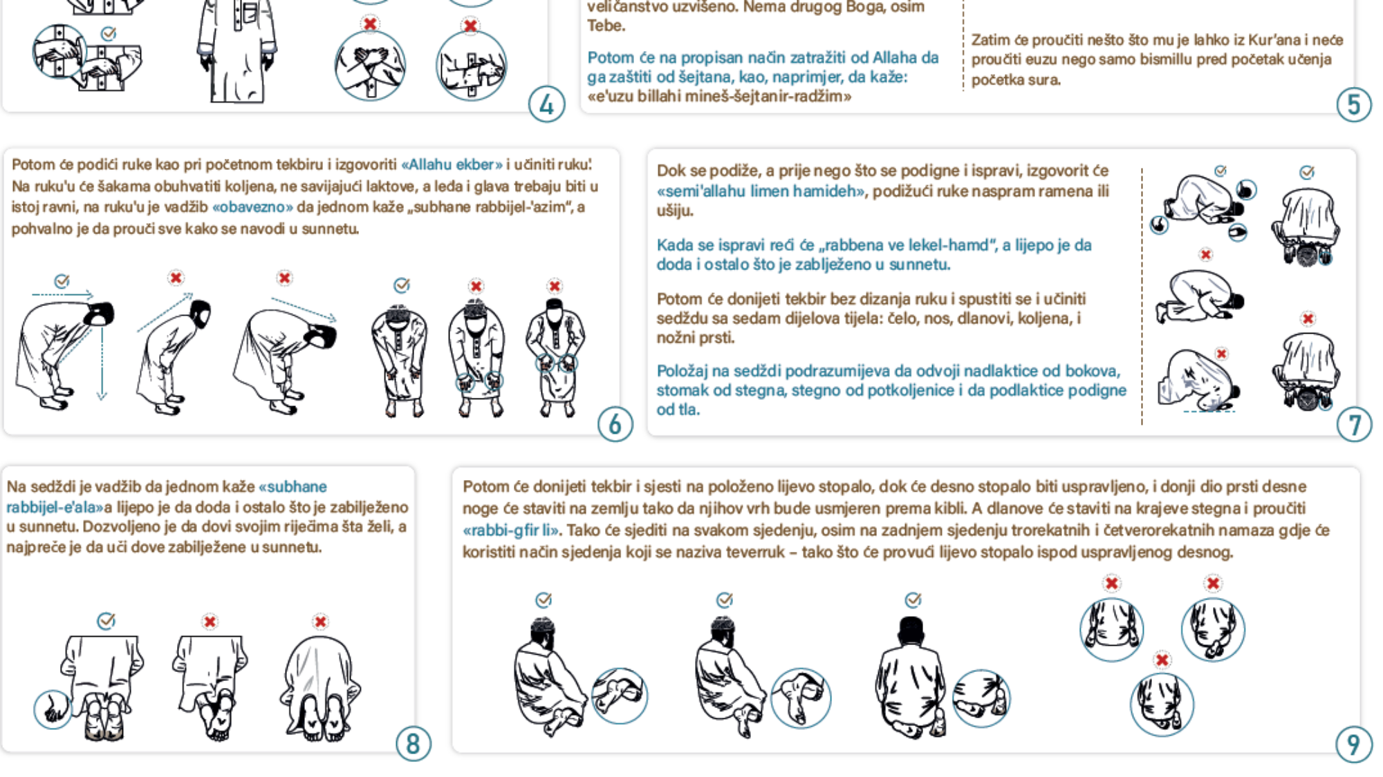 Svojstva Vjerovjesnikovog namaza - prevedeno na bosanski jezik