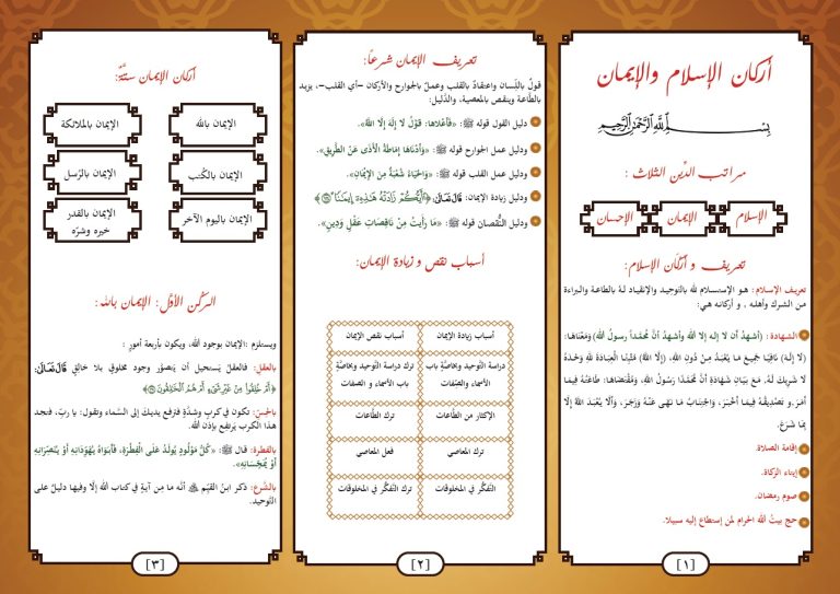 أركان الإسلام و الإيمان
