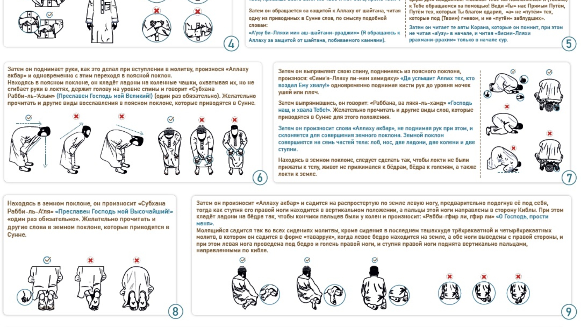 صفة الصلاة روسي
