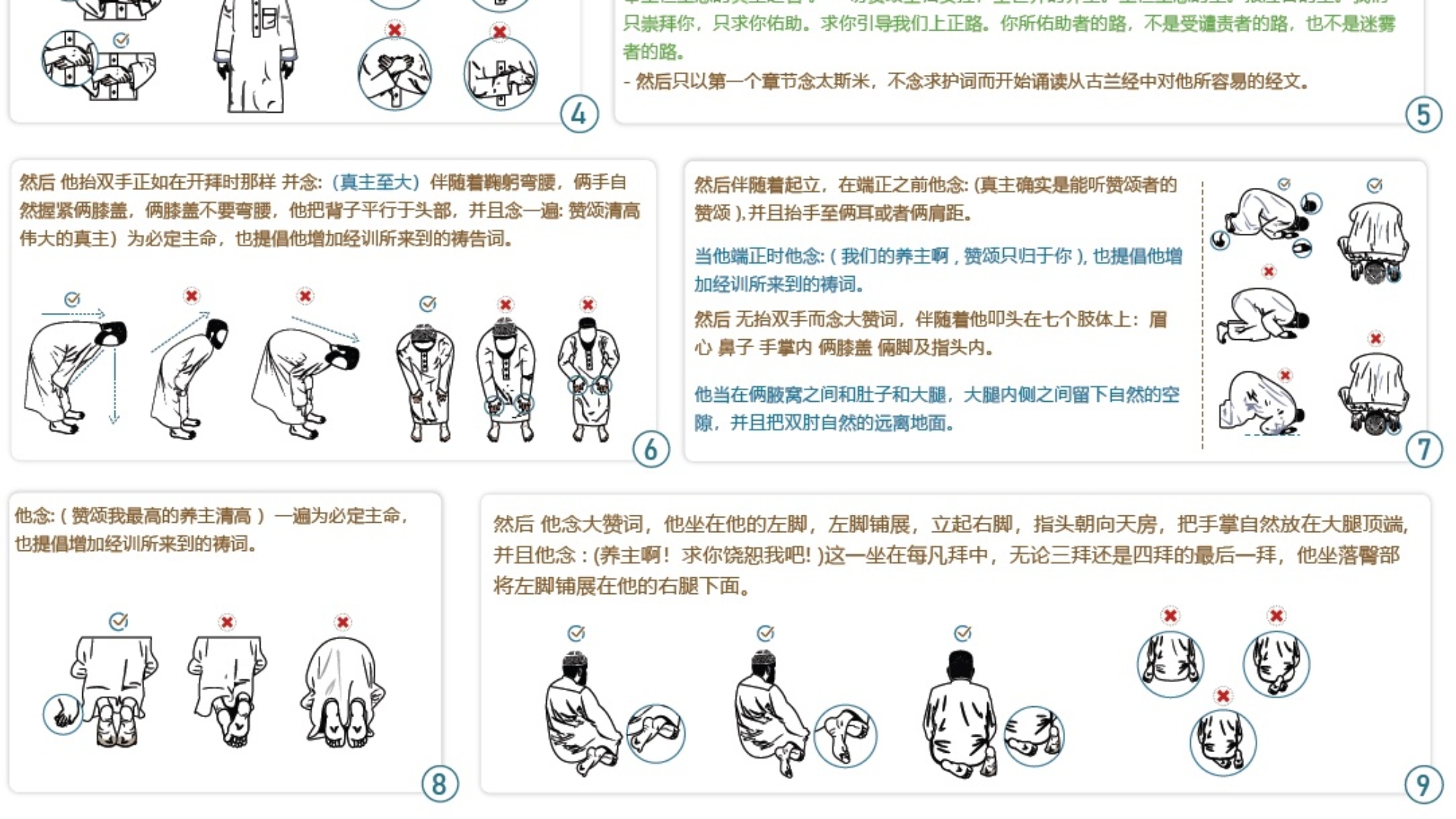 صفة الصلاة صينيني