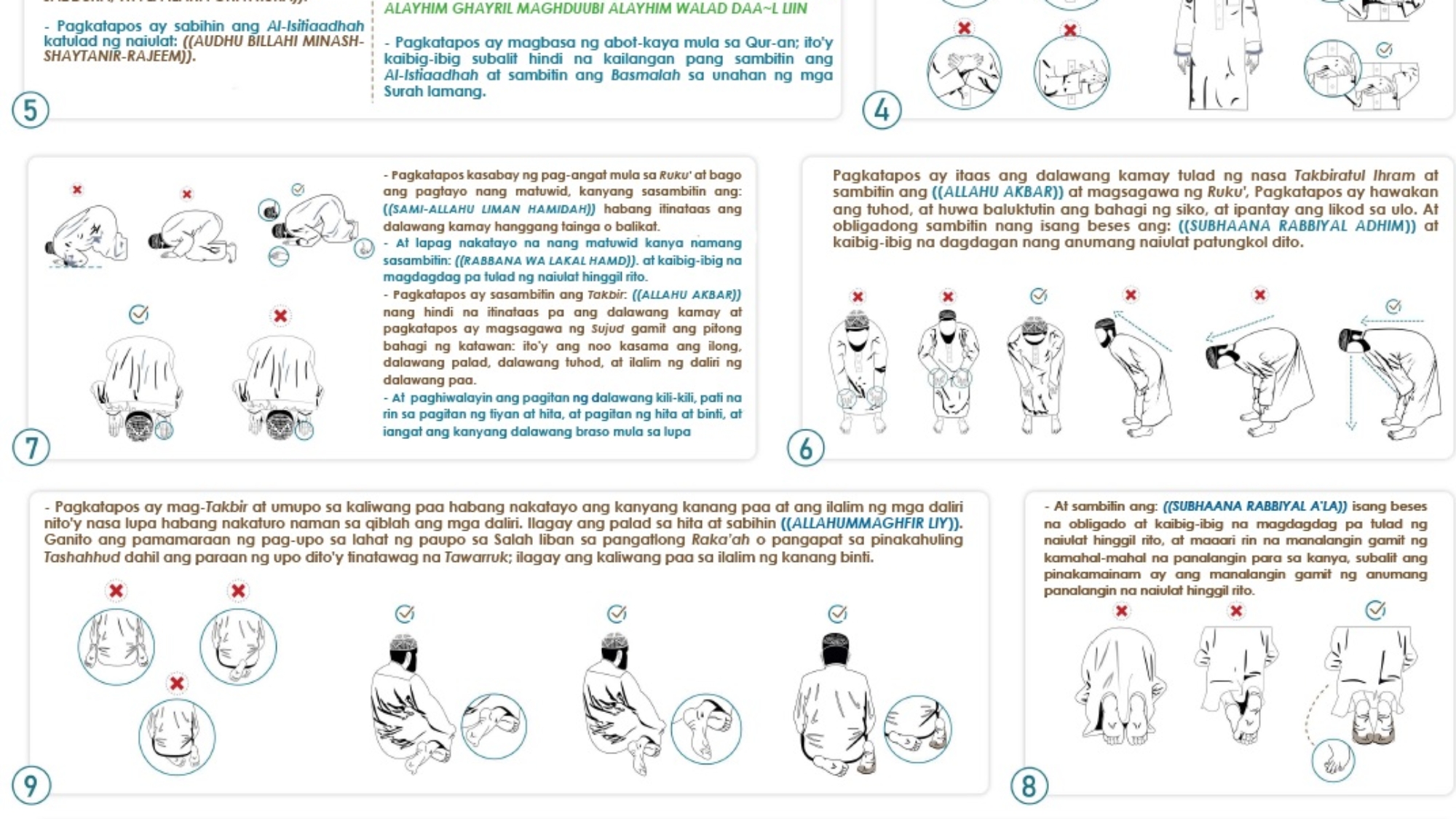 صفة الصلاة فلبينية