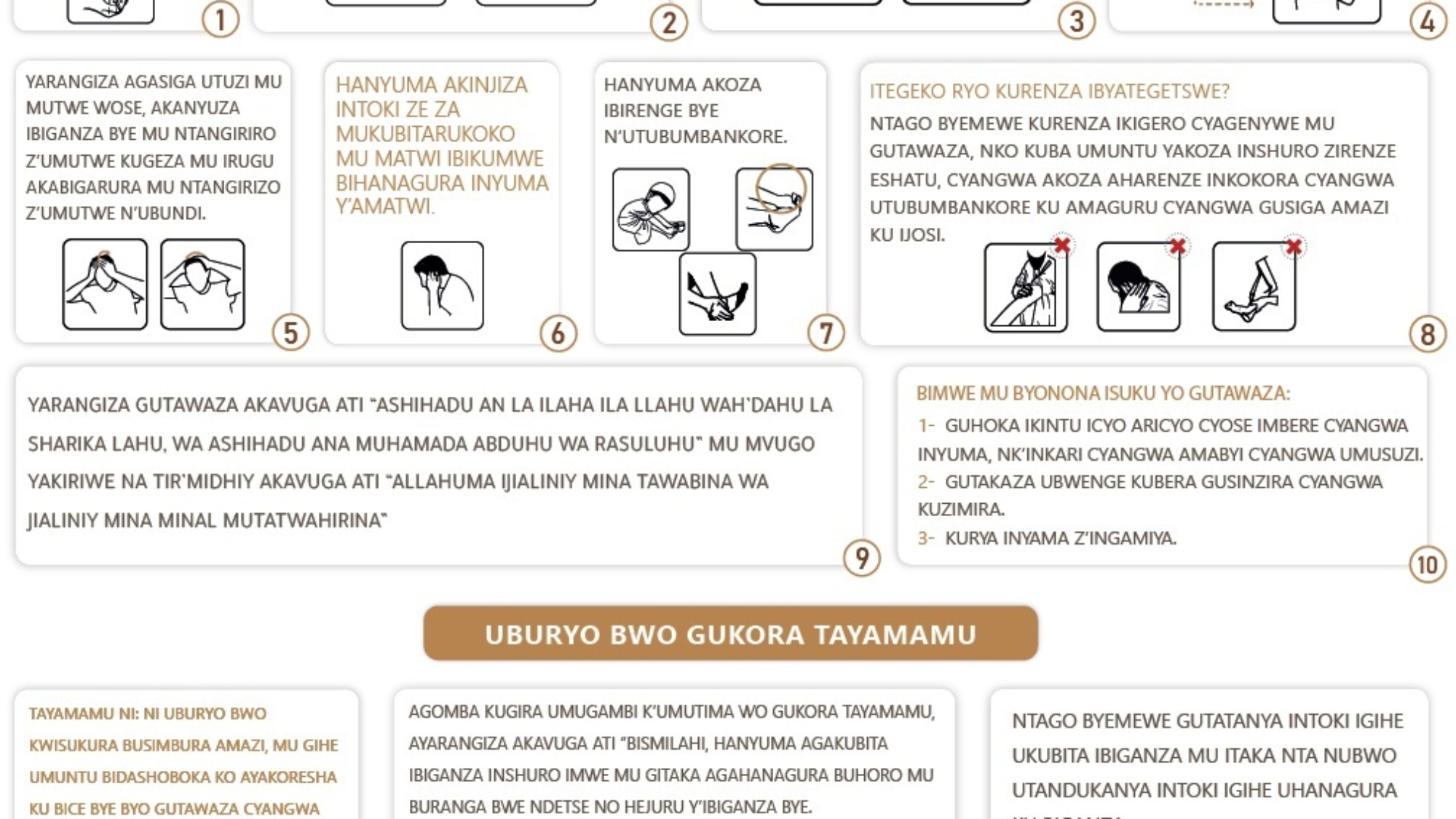 صفة الوضوء رواندي