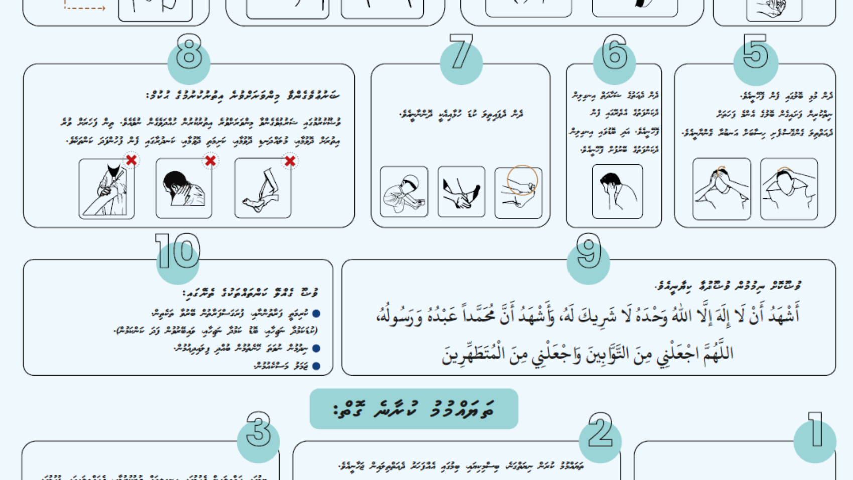 maldives wudu