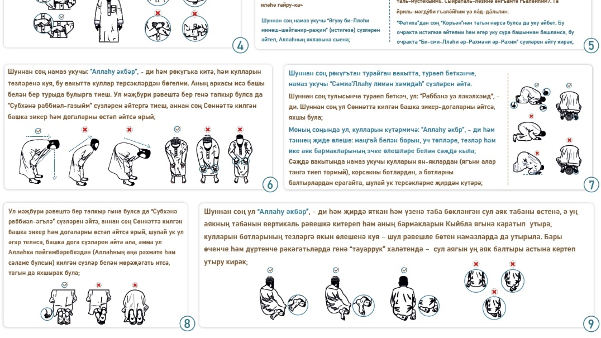 Пәйгамбәребезнең намаз уку сыйфаты