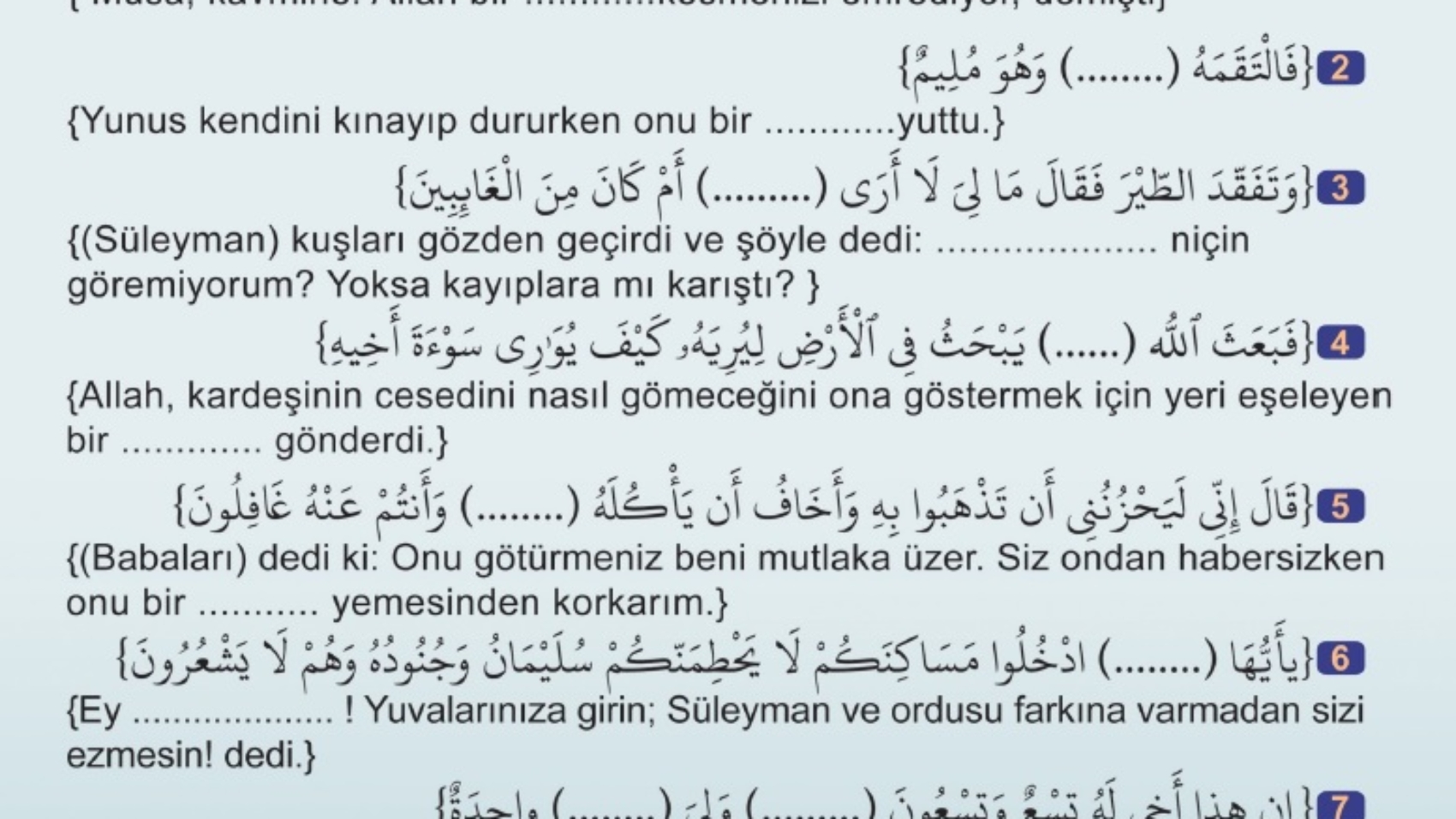 Kuran'dan hayvanlarla ilgili sorular
