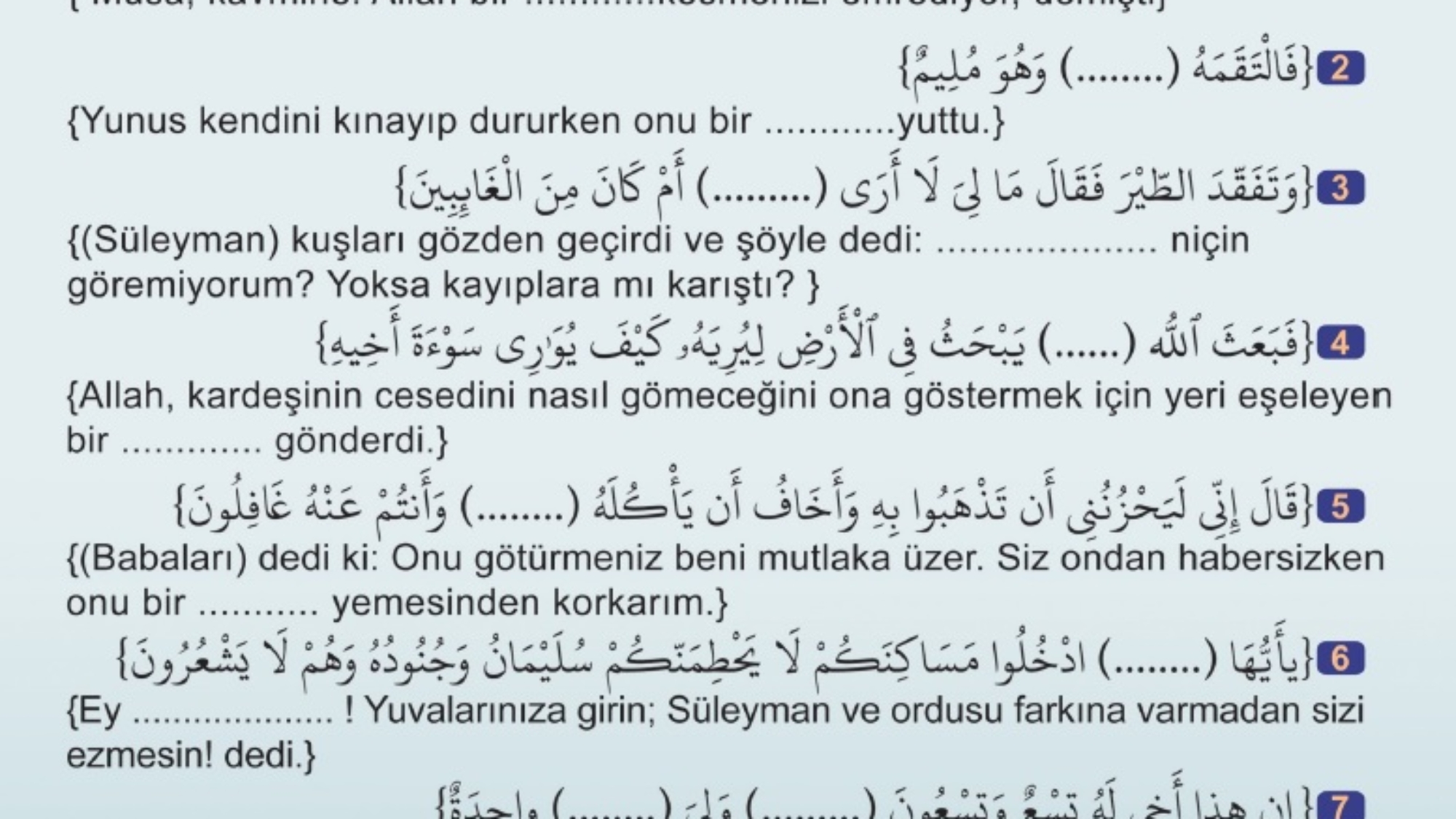 Kuran'dan hayvanlarla ilgili sorular