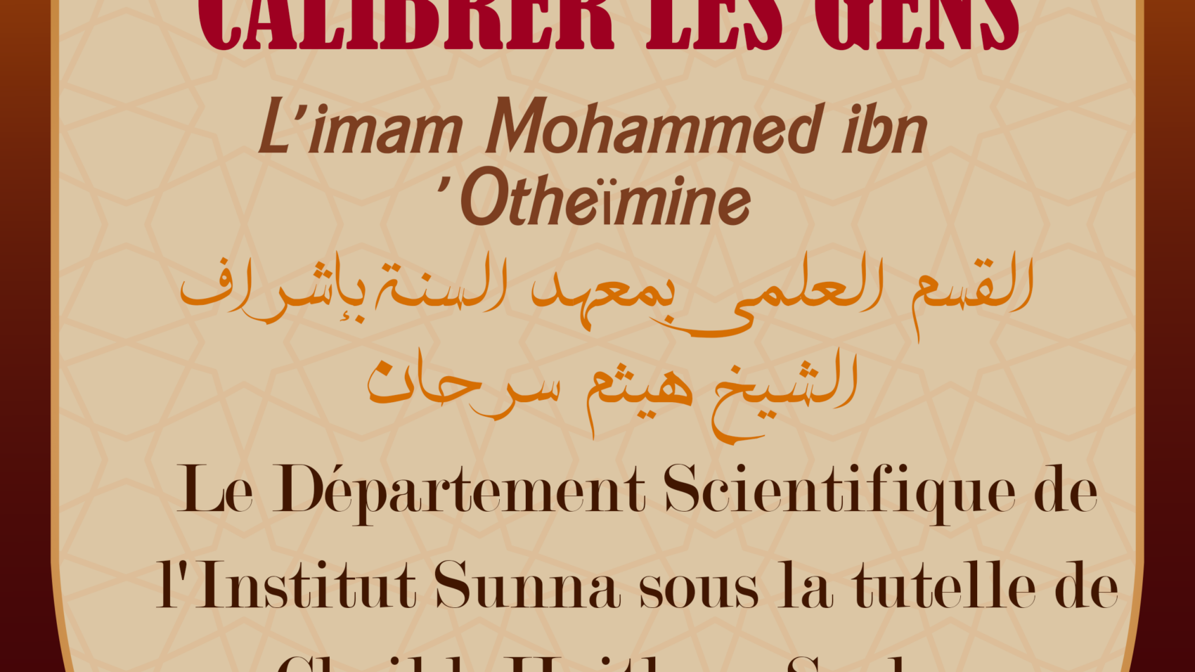 CALIBRER LES GENS