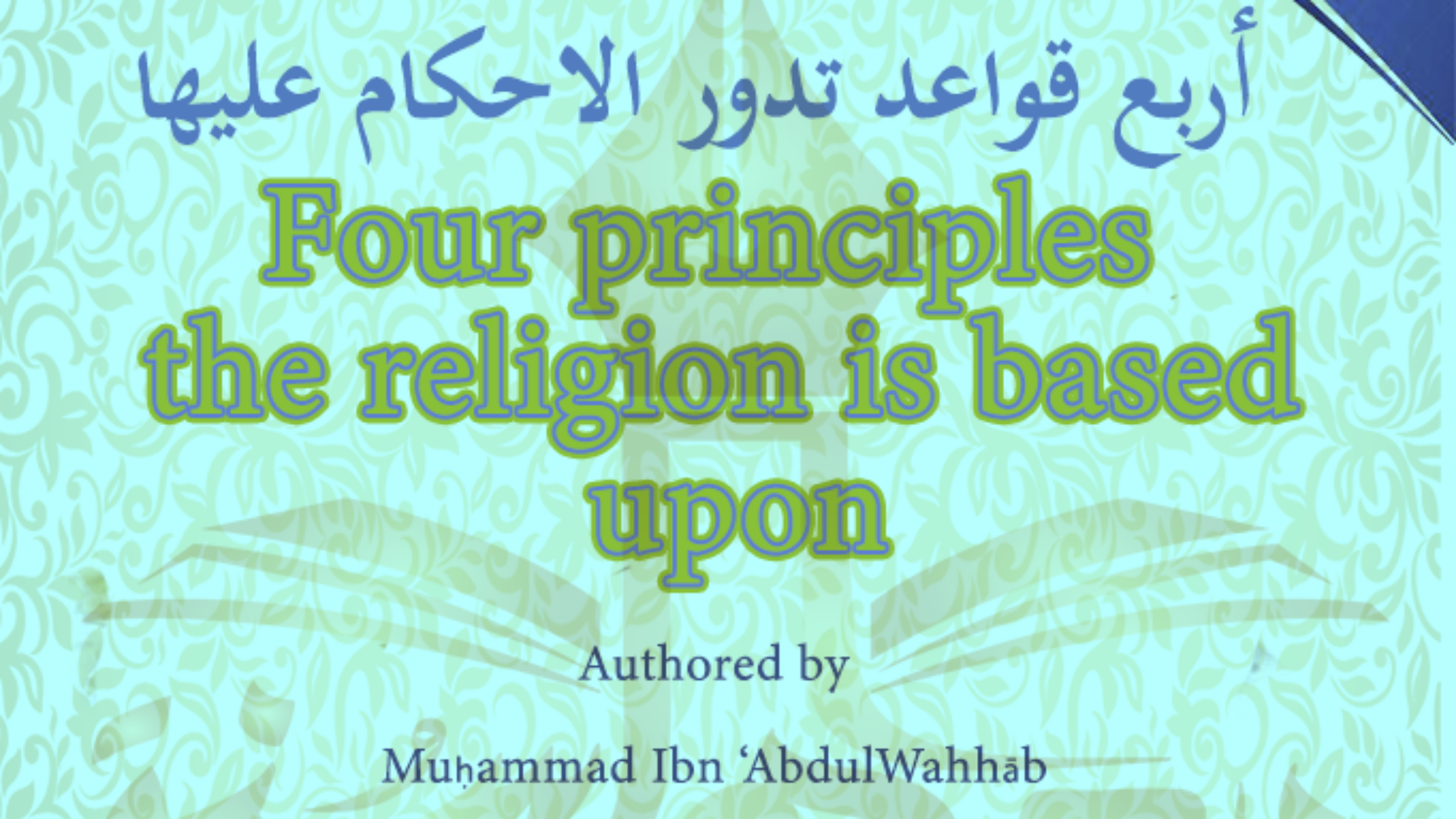 Four principles the religion is based upon