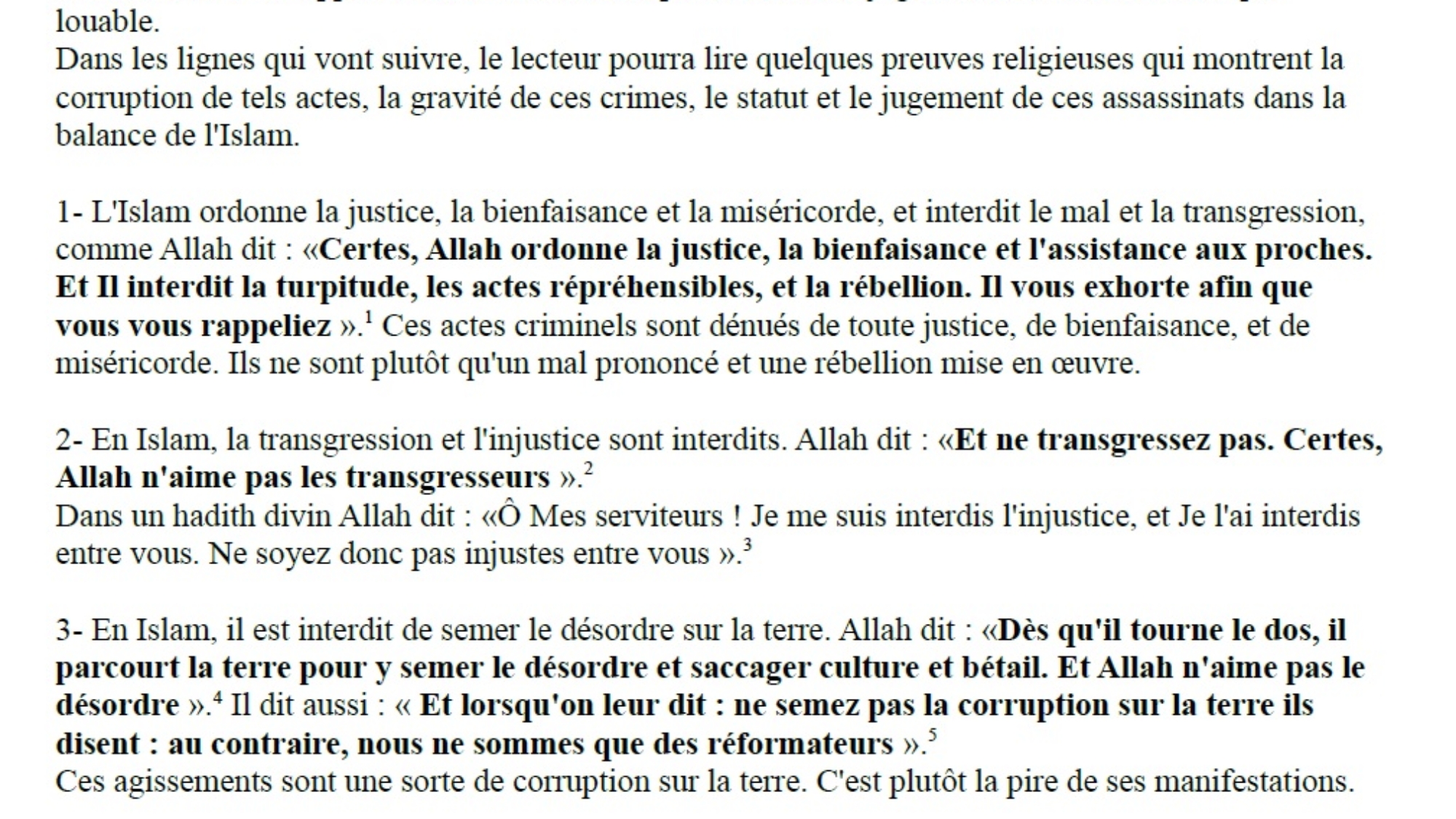 Les attentats suicides