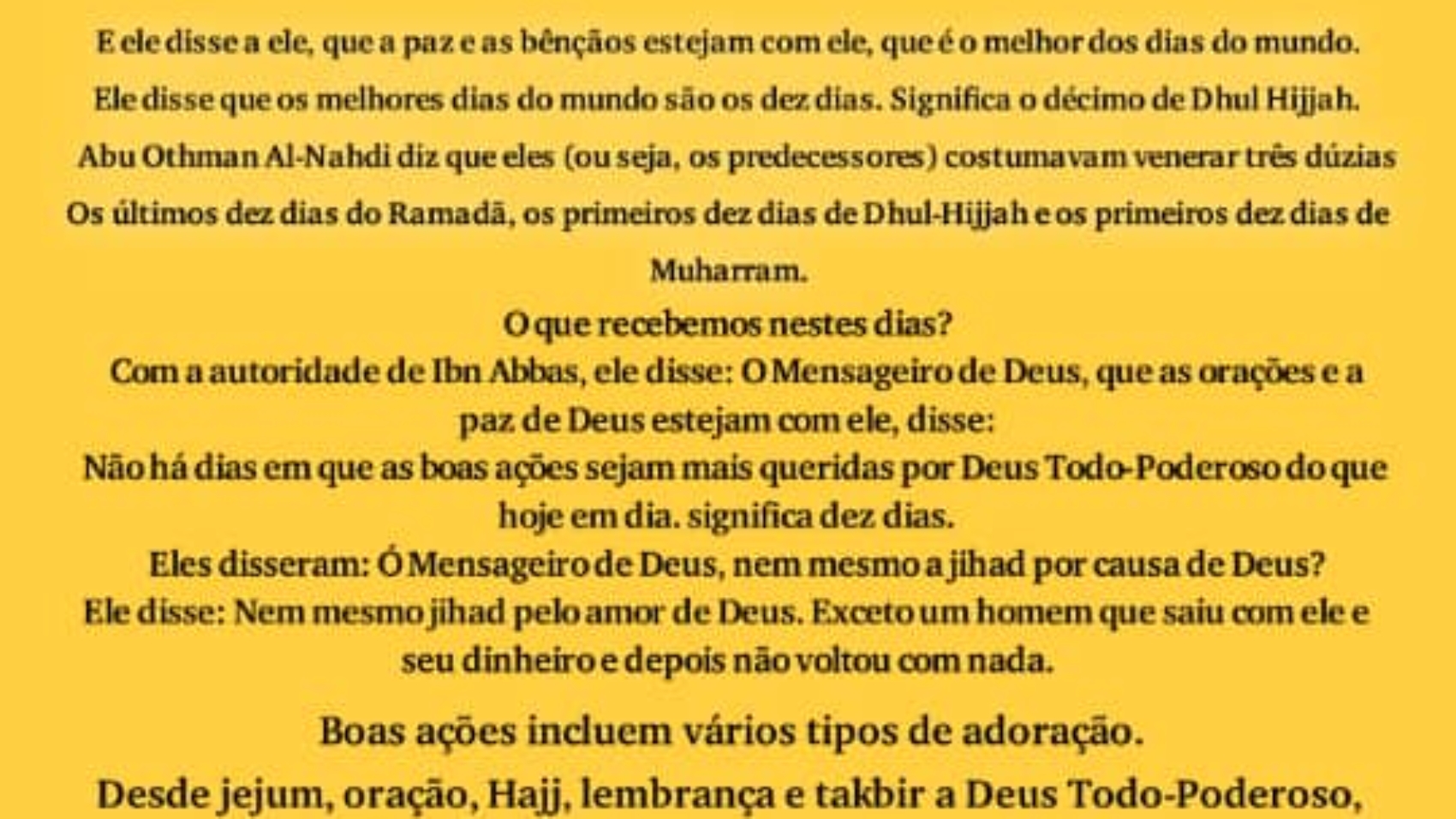 Des Noites de Dhu al-Hijjah