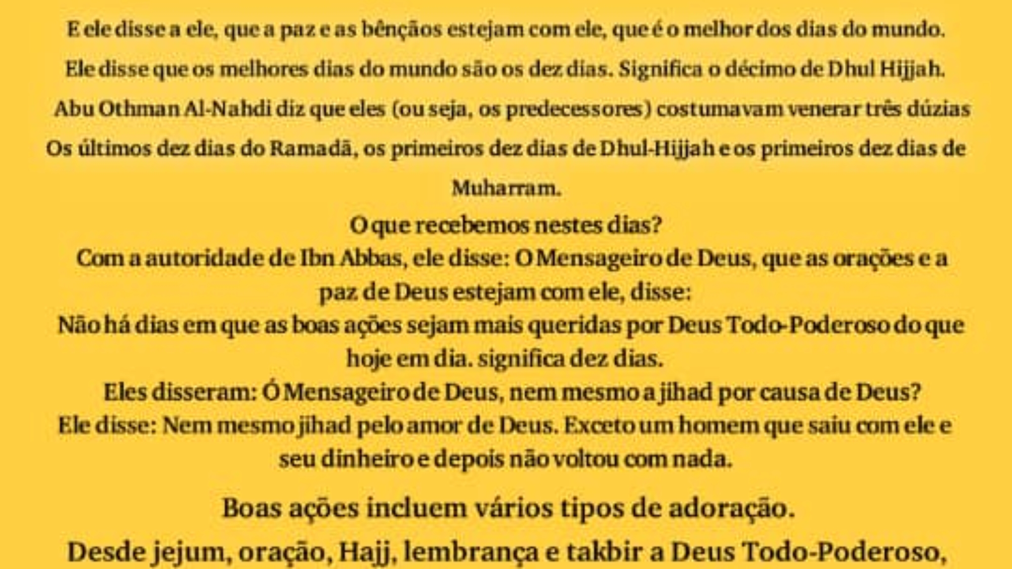 Des Noites de Dhu al-Hijjah