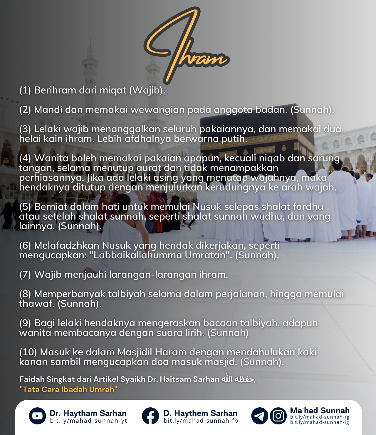 Ihram ~ Al-Sarhaan (3)