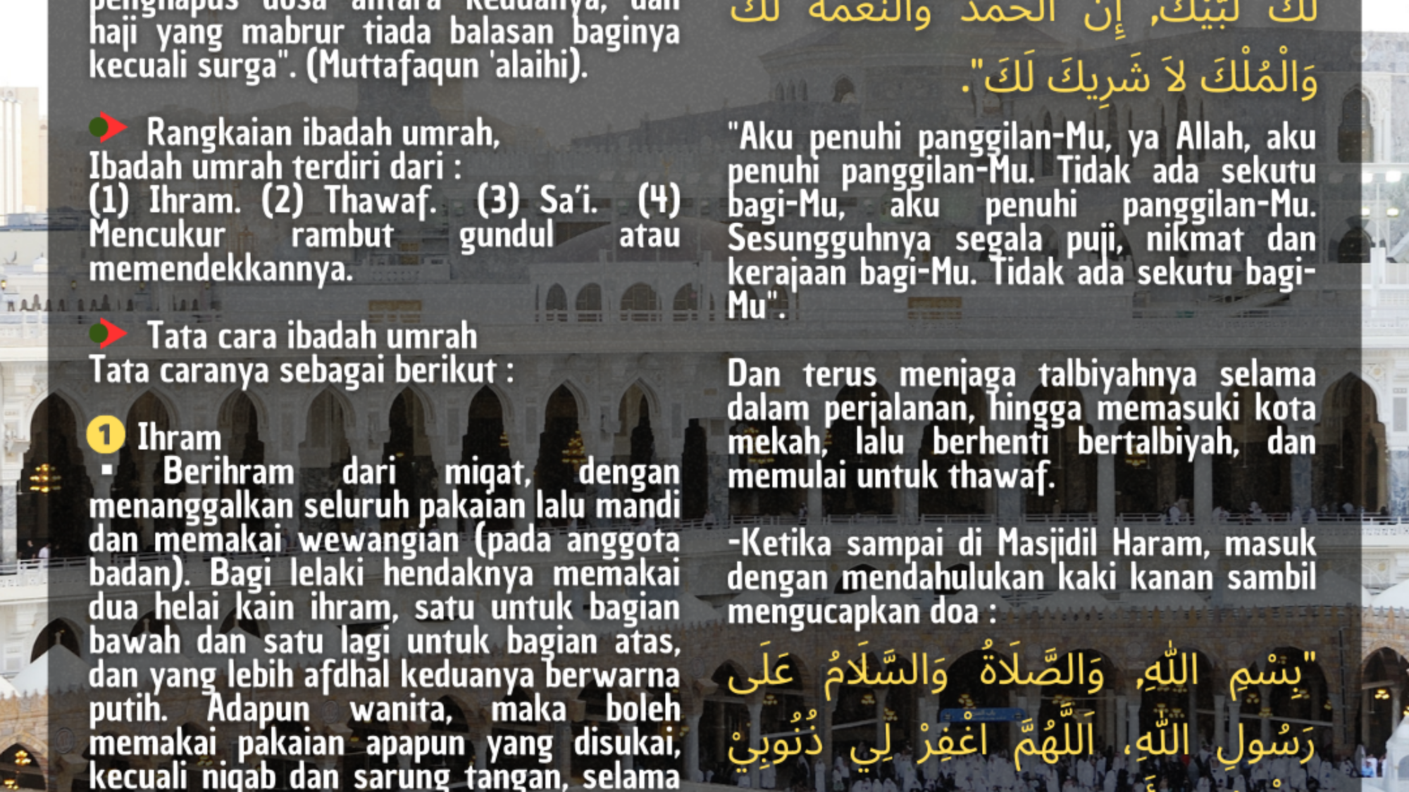 Tata Cara Ibadah Umrah (Hal. 1) ~ Al-Sarhaan