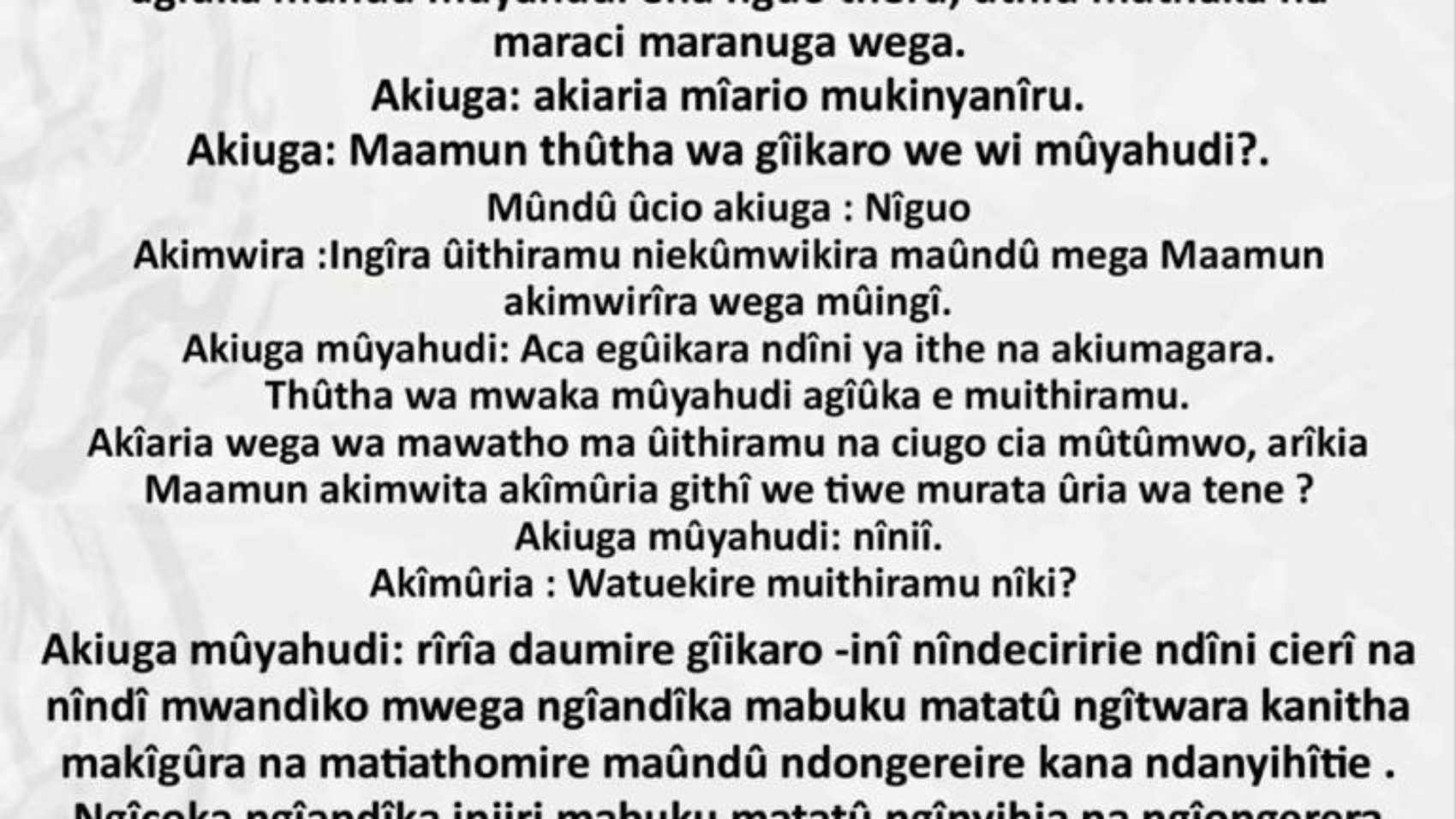 DARIRI CIA MÛTOMWO WITÛ NA ARAMA.
