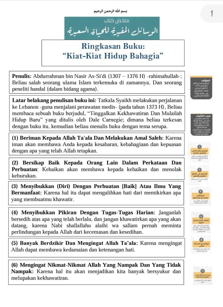 Kiat-Kiat Meraih Hidup Bahagia