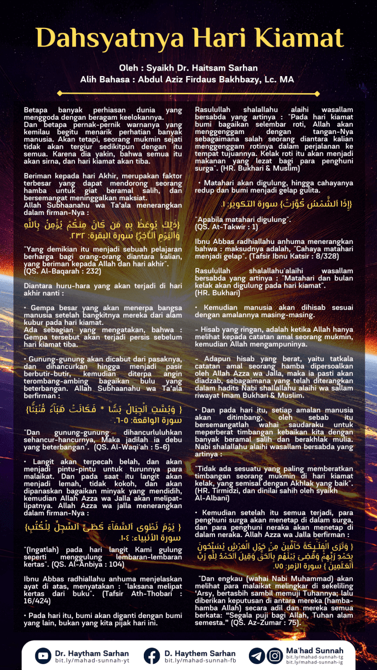 Dahsyatnya Hari Kiamat (Bahasa Indonesia)