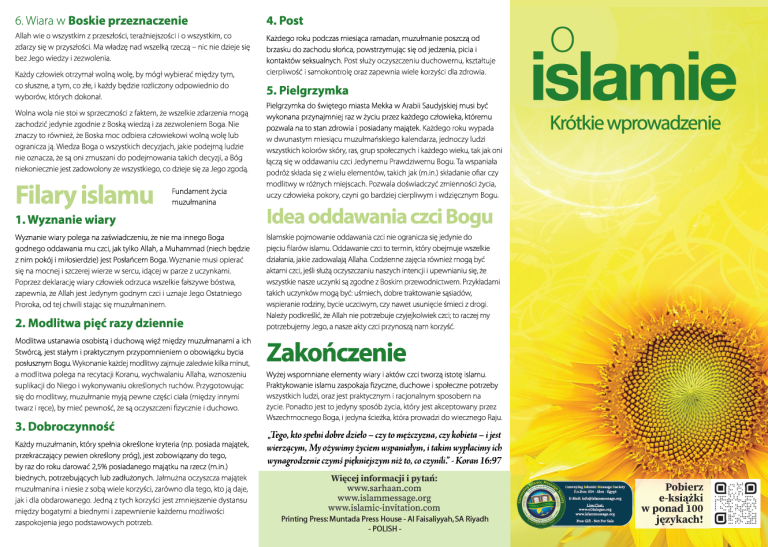 O islamie Krótkie wprowadzenie