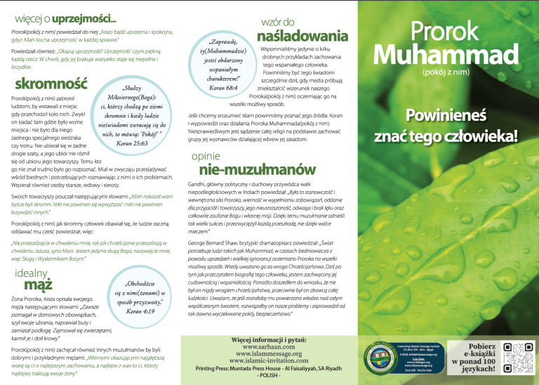 Prorok Muhammad (pokój z nim) Powinieneś znać tego człowieka!