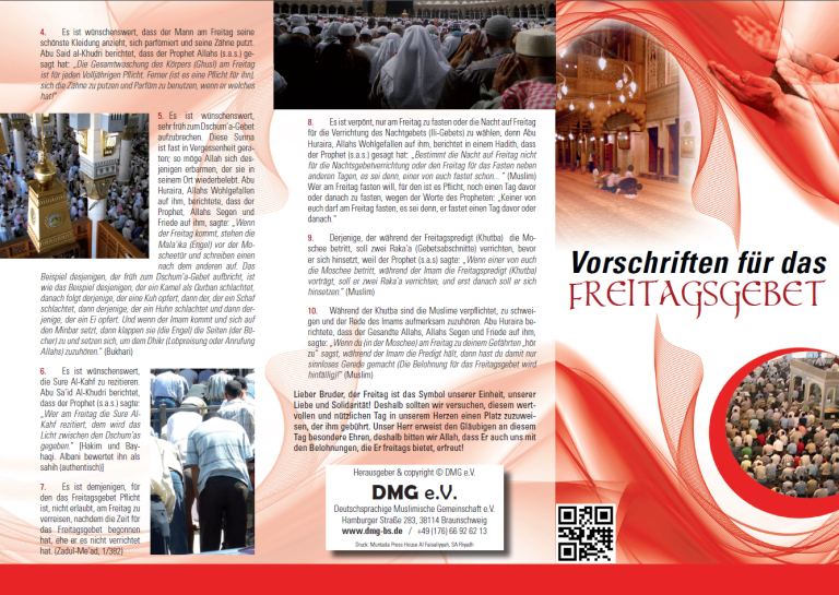 Vorschriften für das FREITAGSGEBET