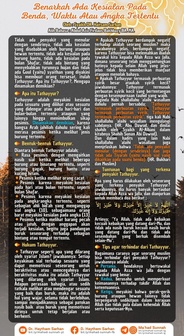Apa Itu Tathayyur? [Bahasa Indonesia]