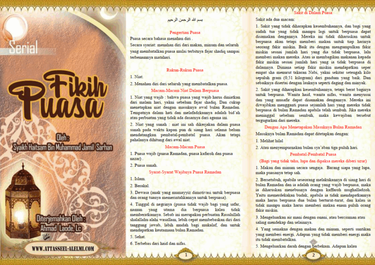 Fikih Puasa (Bahasa Indonesia)