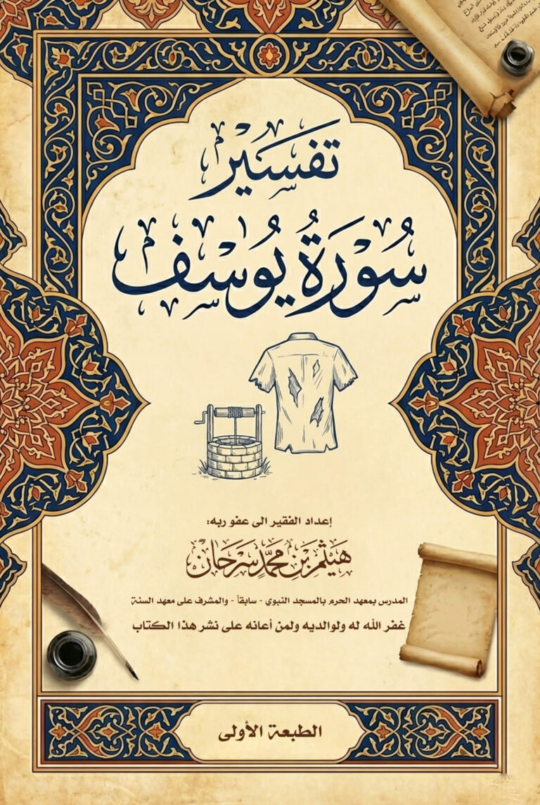 تفسير سورة يوسف عليه السلام من تفسير السعدي رحمه الله، ويليه بعض الفوائد والأسئلة، إعداد الشيخ الدكتور هيثم سرحان حفظه الله. #تفسير_سورة_يوسف