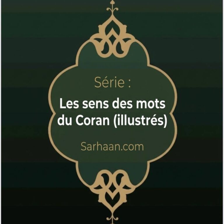 Série illustrée des significations des mots du Coran en images (traduite en français)