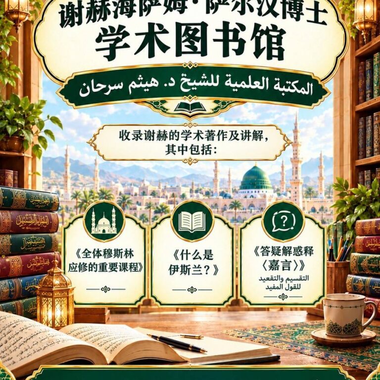 📚 谢赫海萨姆·萨尔汉博士学术图书馆 المكتبة العلمية للشيخ د. هيثم سرحان  中文 | اللغة الصينية
