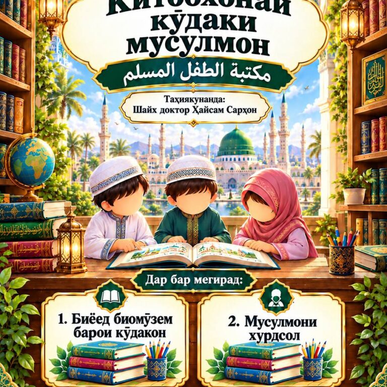 Китобхонаи кӯдаки мусалмон مكتبة الطفل المسلم