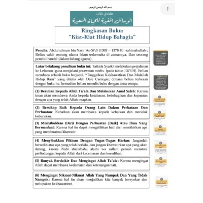 Kiat-Kiat Meraih Hidup Bahagia