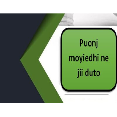Puonj moyiedhi ne jii duto