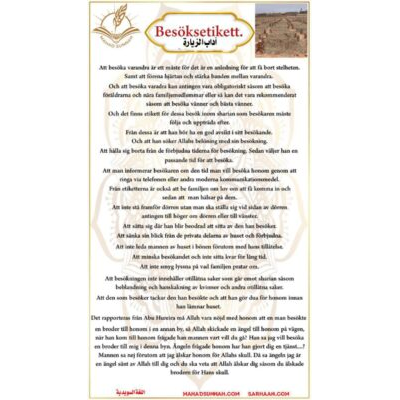 Besöksetikett.