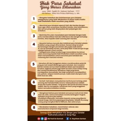 Hak Para Sahabat Atas Umat Islam (Bahasa Indonesia)