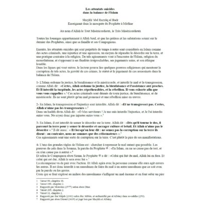 Les attentats suicides