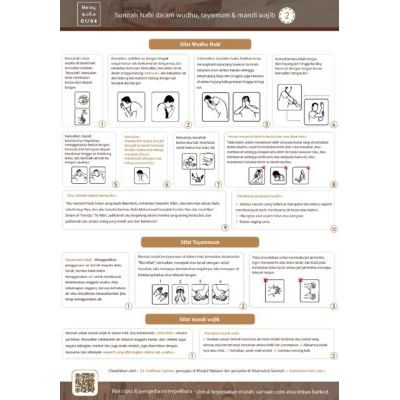 Sunnah Nabi dalam wudhu, tayamum & mandi wajib
