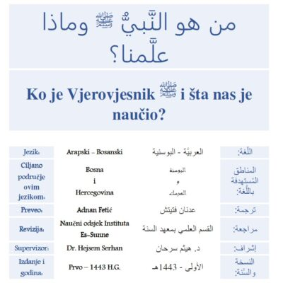 Ko je Vjerovjesnik ﷺ i šta nas je naučio?