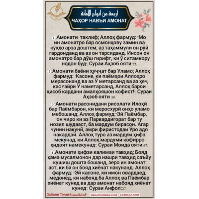 ЧАҲОР НАВЪИ АМОНАТ