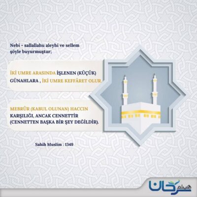Nebi - sallallahu aleyhi ve sellem şöyle buyurmuştur;