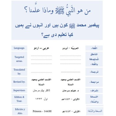 پیغمبر محمد صلى الله عليه وسلم کون ہیں اور انہوں نے ہمیں کیا تعلیم دی ہے؟