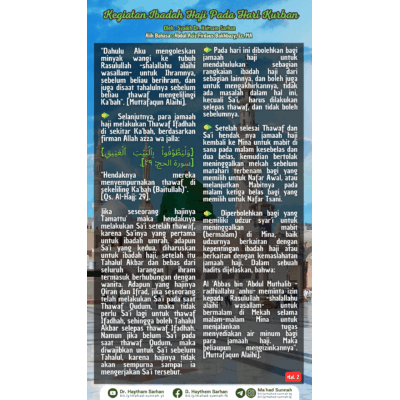 Kegiatan Ibadah Haji Pada Hari Kurban (2) ~ Al-Sarhaan