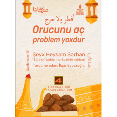 Orucunu aç problem yoxdur