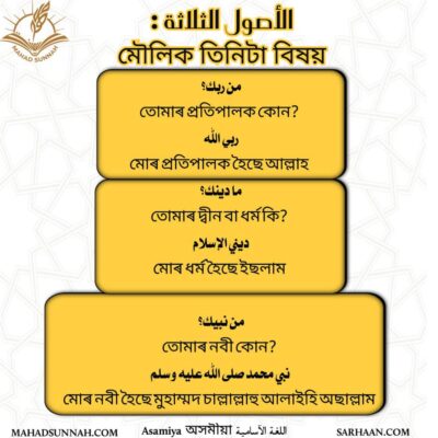 মৌলিক তিনিটা বিষয়