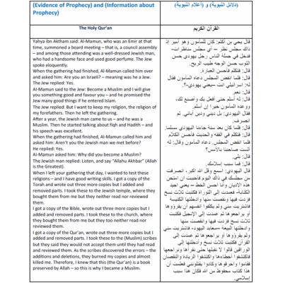 Evidence of Prophecy and Information about Prophecy