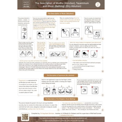 The Description of Wudhu Ablution Tayammum and Ghusl Bathing Dry Ablution